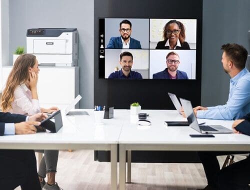 Imprimante Xerox® B410 en situation au travail